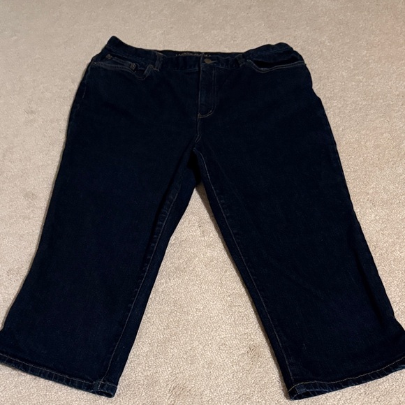 Lauren Ralph Lauren Denim - Lauren Ralph Lauren Dark Blue Ankle Jeans